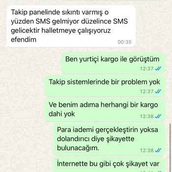 Kargoda Yaşanan Sorun Ve İade Talebi