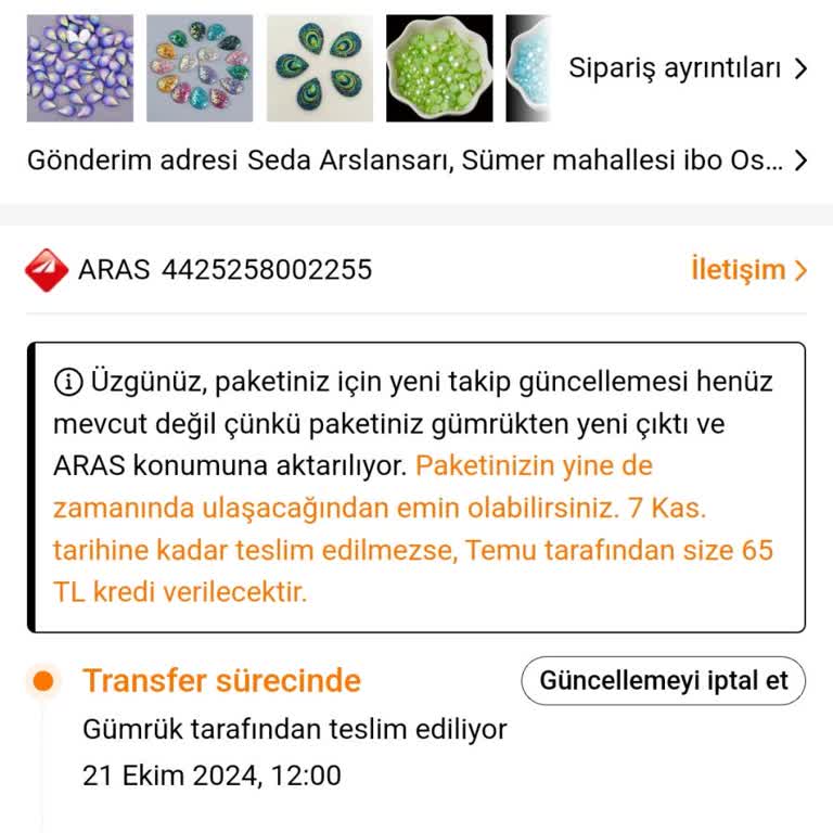Aras Kargo'nun Geciken Teslimatı