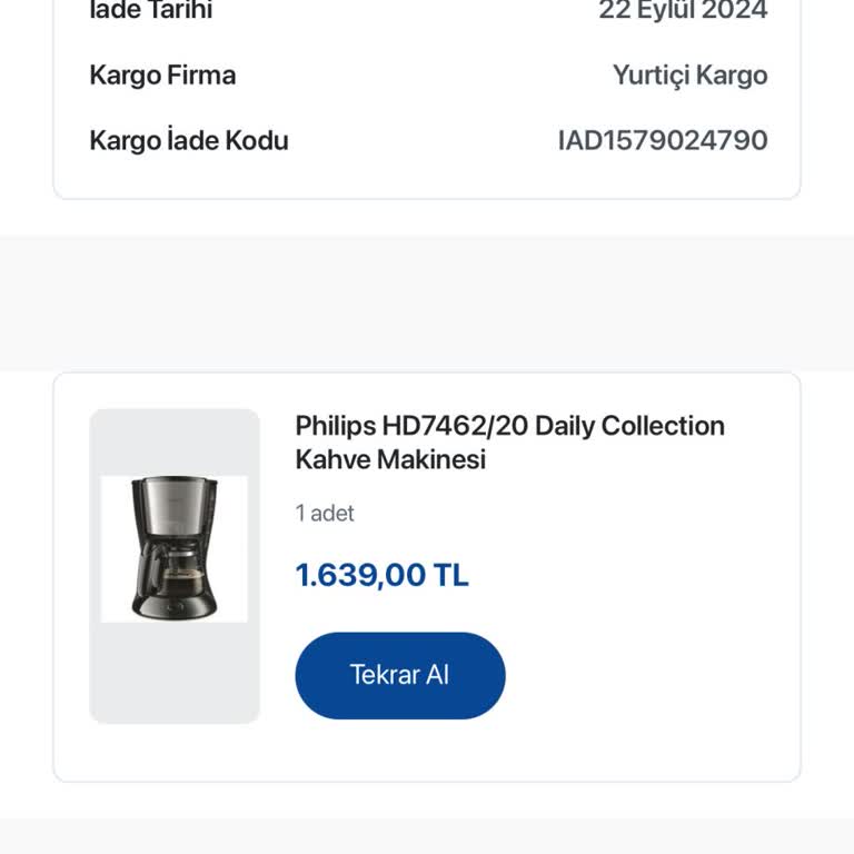 Kahve Makinesi İadesinde Süreç Tıkanıklığı