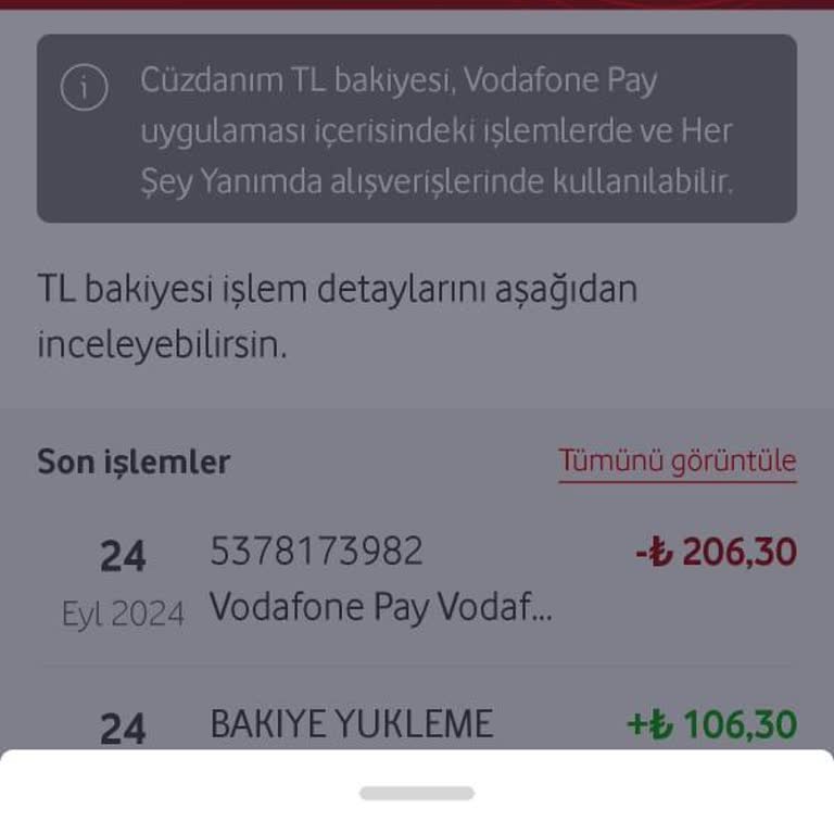 Vodafone Pay Cüzdan Yükleme Sorunu Ve İlgisizlik