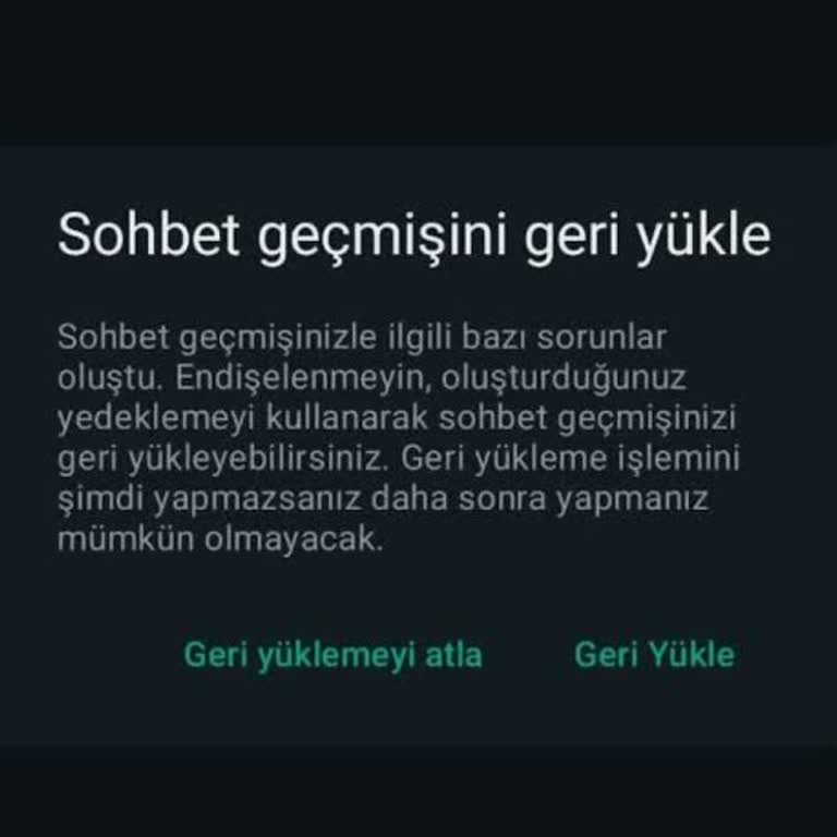 WhatsApp Sohbet Yedekleme Sorunu Can Sıkıyor