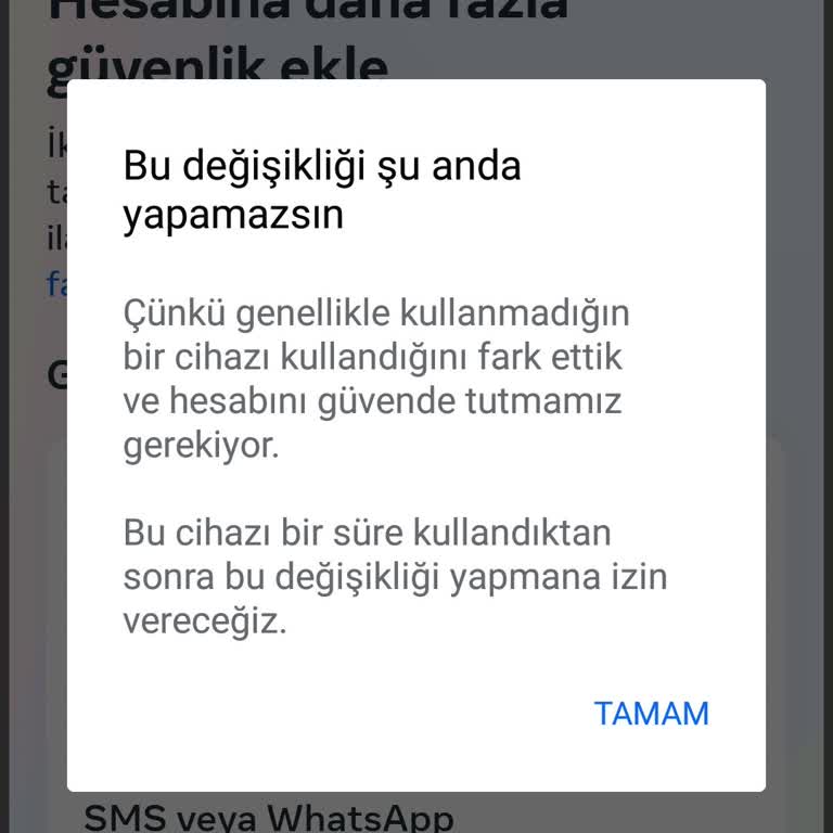 Kimlik Doğrulama Sorunu: Güvenli Cihazım Tanınmıyor