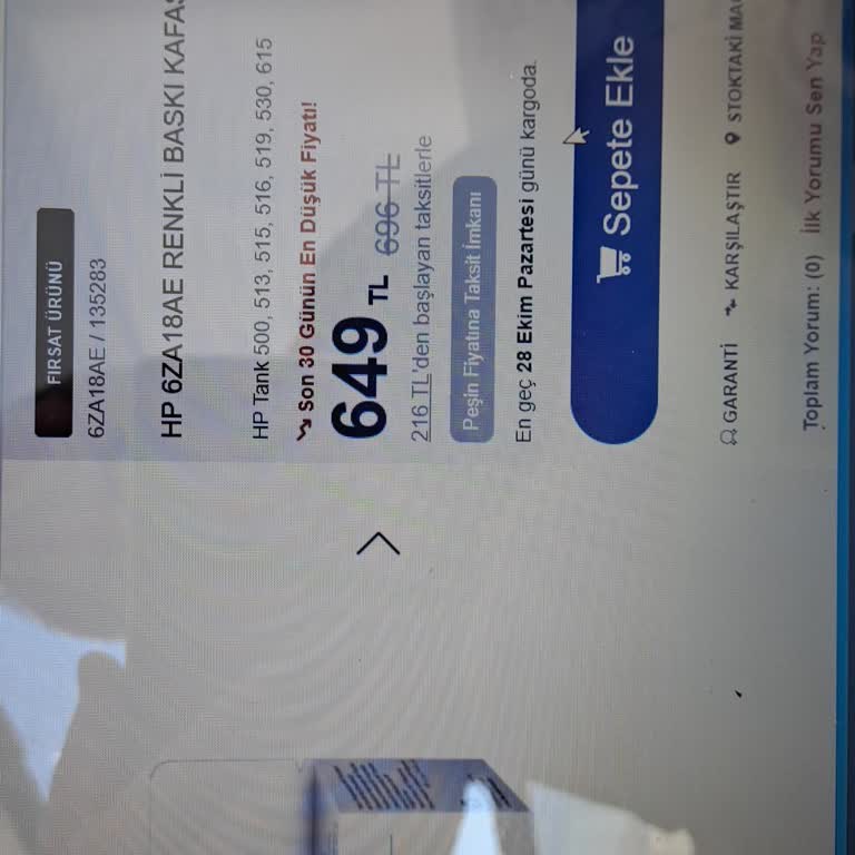 HP Yazıcı Kartuşu Konusunda Tüketici Yanıltılıyor