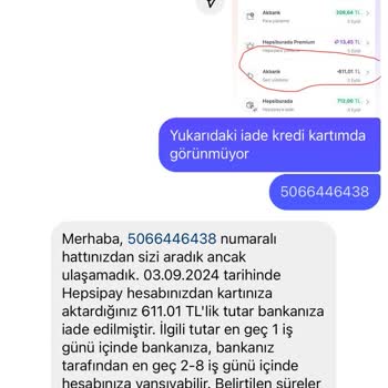 Hepsipay Ve Akbank Arasında Kaybolan İade Ücreti