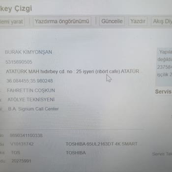 Toshiba Televizyonumun Servis Mağduriyeti
