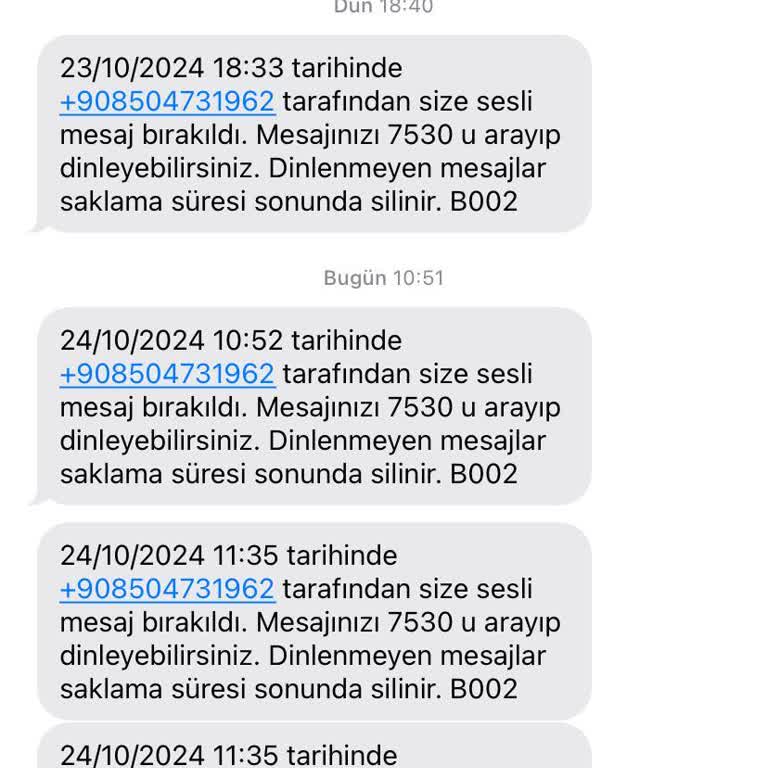 Sürekli Rahatsız Eden Bilinmeyen Aramalar