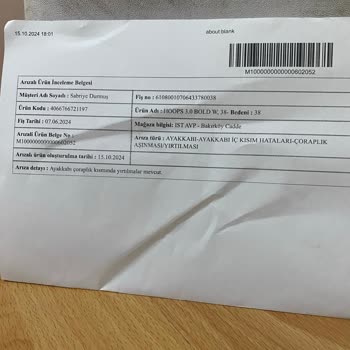 Adidas Ayakkabıda Delik Ve İlgisizlik Sorunu