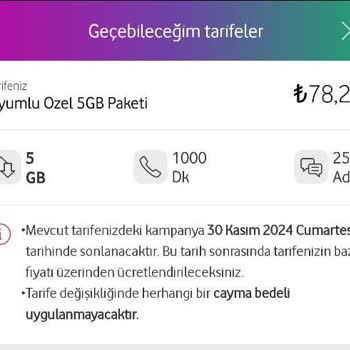 Vodafone Tarife Fiyatlarında Şok Artış!