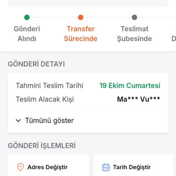 Trendyol Ekspres Kargo Hareket Etmiyor