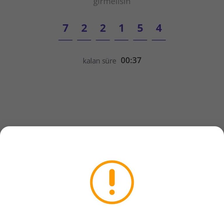 Getir Üyelikte Şifre Sorunu