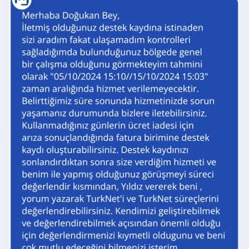 İnternet Erişimi Sorunu Ve Müşteri Hizmetleri Deneyimi