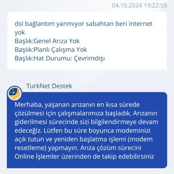 İnternet Erişimi Sorunu Ve Müşteri Hizmetleri Deneyimi