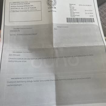 Garanti Kapsamında Çözülmeyen Robot Süpürge Sorunu