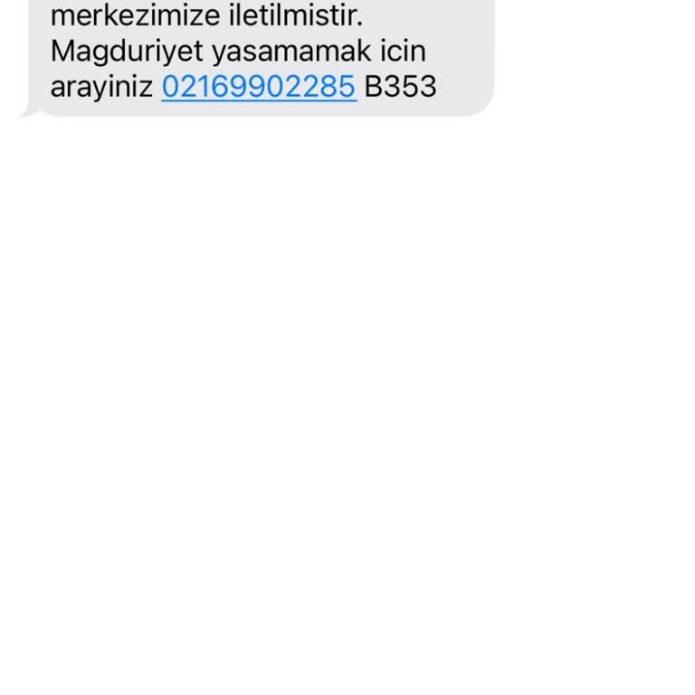 Yanıltıcı Mesajla Mağduriyet Tehdidi