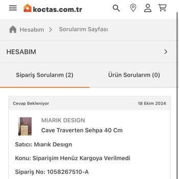 Koçtaş'tan Aldığım Sehpa Ne Geldi Ne Param İade Edildi