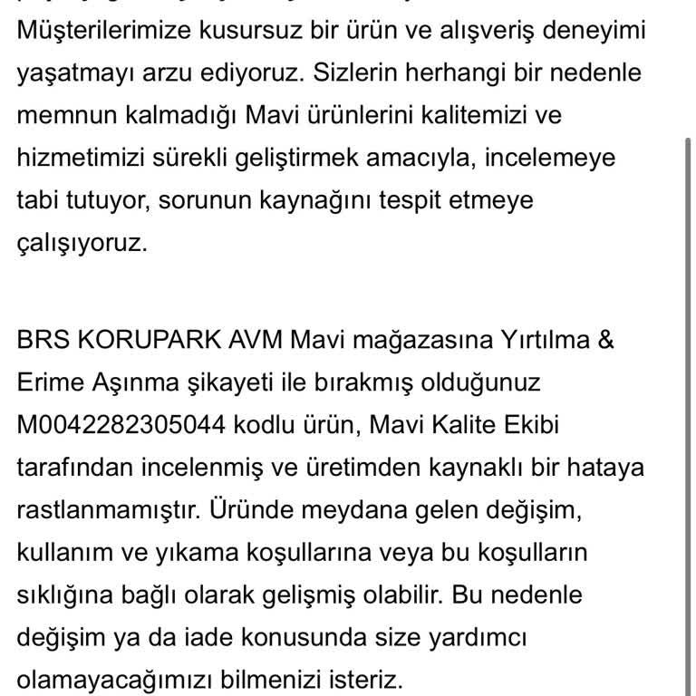 Mavi Garanti Süresi Dolmadan Deformasyon: Müşteri Mağduriyeti