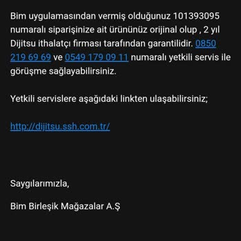 BİM'den Alınan Dyson V15 Süpürge İçin Çözülmeyen Servis Sorunu