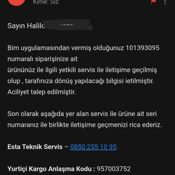 BİM'den Alınan Dyson V15 Süpürge İçin Çözülmeyen Servis Sorunu