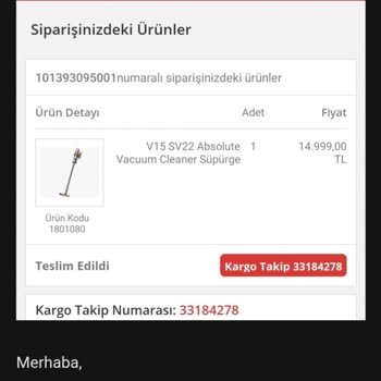 BİM'den Alınan Dyson V15 Süpürge İçin Çözülmeyen Servis Sorunu