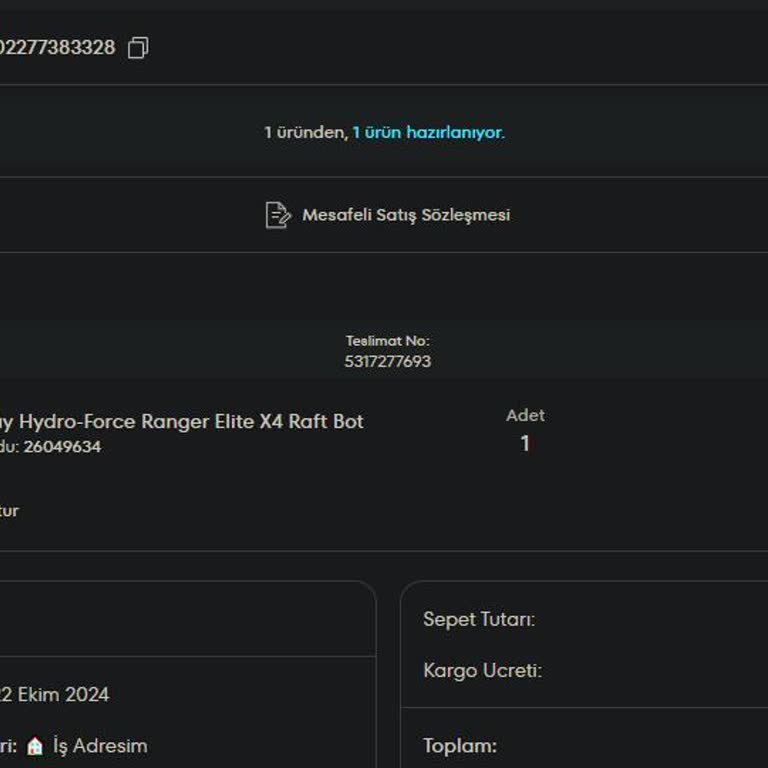 Şişme Bot Siparişimde Gecikme Ve İlgisiz Müşteri Hizmetleri