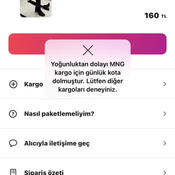 Gardrops Kargo Kota Sorunu: Çözüm Bekleyen Müşteri