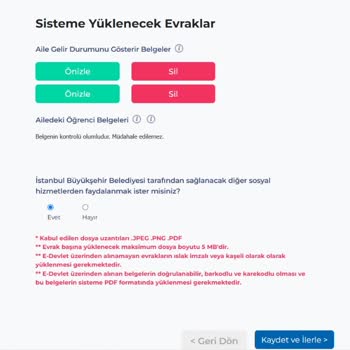 İBB Burs Başvurusunda Evrak Yükleme Sorunu