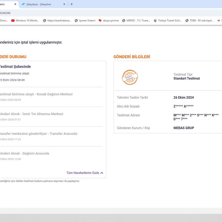 Hepsijet Kargo Hizmetinde Ciddi Sorunlar Ve İletişim Eksikliği