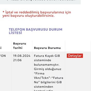 Vergisiz Telefon Kampanyasında Fatura Kaydı Sorunu