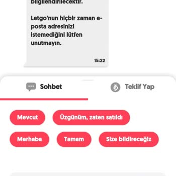 Letgo'da Güvenlik Sorunları Ve Sahte Mesajlar