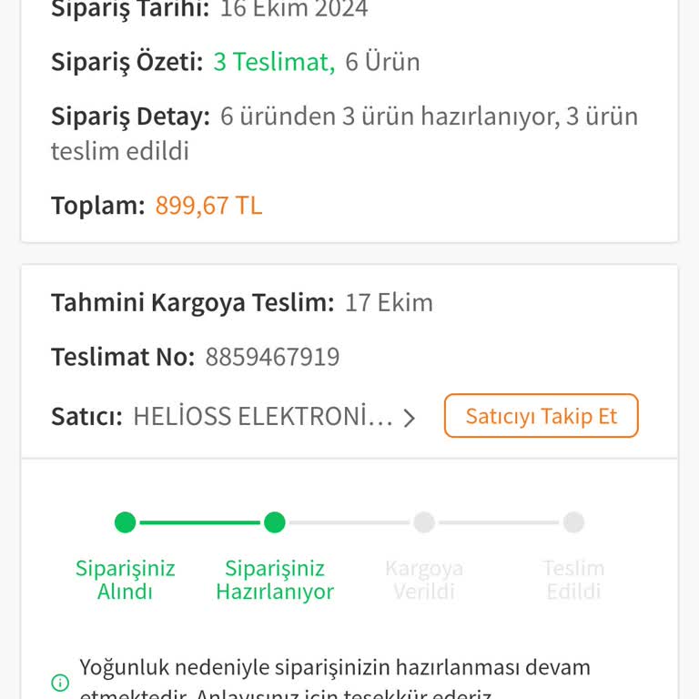 Trendyol'dan Sipariş Edilen Tablet Kalem Pili Teslim Edilmiyor