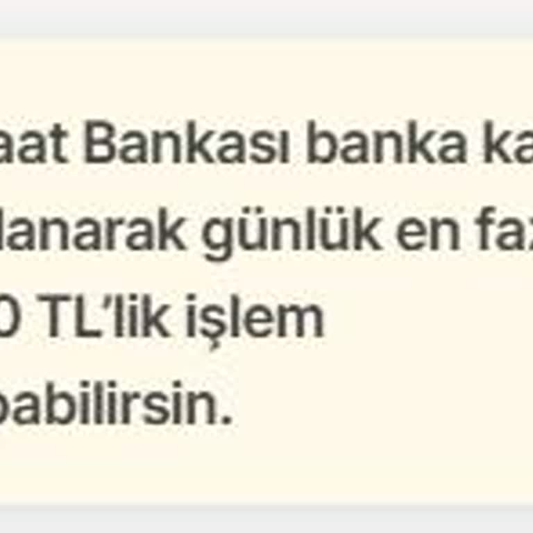 Ziraat Bankası Kart Limiti Alışverişimi Engelliyor!