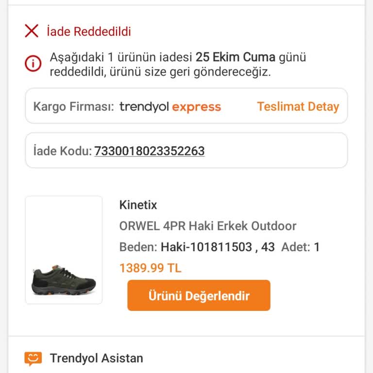 Yanlış Numara Ayakkabı İadesinde Mağduriyet