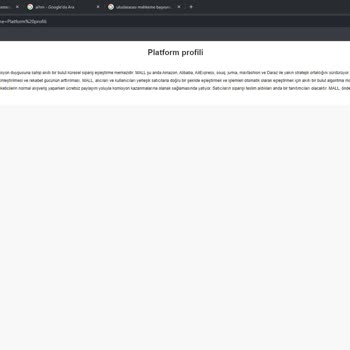 Ödeme Yapmayan E-Ticaret Platformu Mağduriyeti