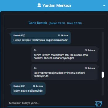 Game Satış Sitesinde İade Sorunu Ve Kayıp 100 TL