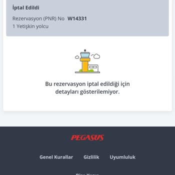 Pegasus'un İptal Ettiği Biletle Mağduriyet