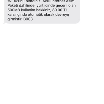 Yanlış İnternet Aşım Paketi Ücretlendirmesi
