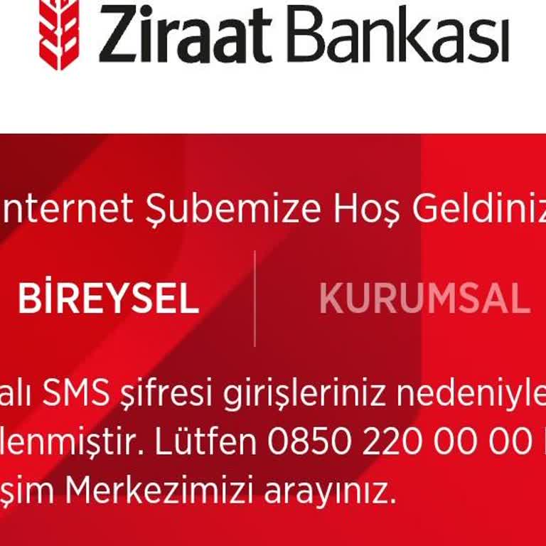 Ziraat Bankası İnternet Bankacılığı Şifre Sorunu Ve Müşteri Hizmetleri Erişimsizliği