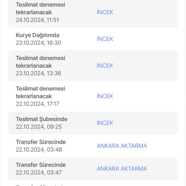 MNG Kargo İncek Şubesi'nde Sürekli Geciken Teslimat Ve İletişim Sorunları