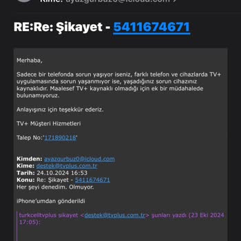 TV+ Video Oynatma Sorunu Ve Yetersiz Destek