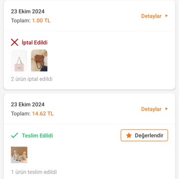 Trendyol Ve Shaka Çanta'dan Sipariş İptali Sorunu