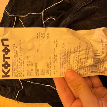 Koton'dan Alınan Ceket İlk Yıkamada Hayal Kırıklığı
