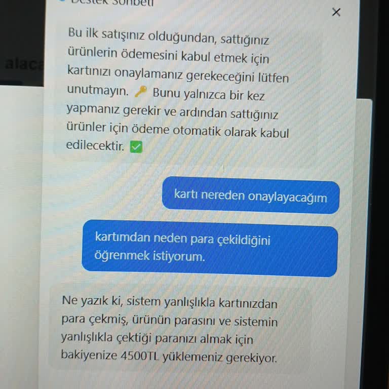 İzinsiz Para Çekimi Ve Destek Hattı Sorunu