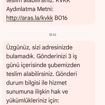 Aras Kargo'nun Teslimat Sorunları