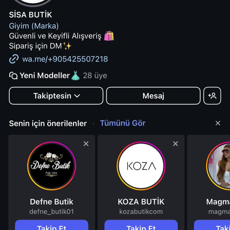 Sisa Butik Hatalı Ürün Gönderilmiş!