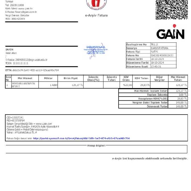Üyelik İptali Sonrası Faturalandırma Sorunu