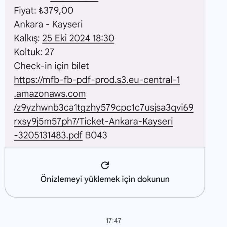 Otobüs Kalkışında İletişim Sorunu Ve Bilet İadesi Mağduriyeti