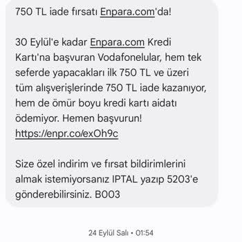 Enpara'nın Taahhütlerini Yerine Getirmemesi