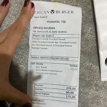 Sancaktepe Şubesinde Soğuk Ve Eksik Gelen Sipariş Sorunu