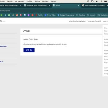 Mubi'nin Habersiz Üyelik Aktivasyonu Ve Para Çekimi Şikayeti