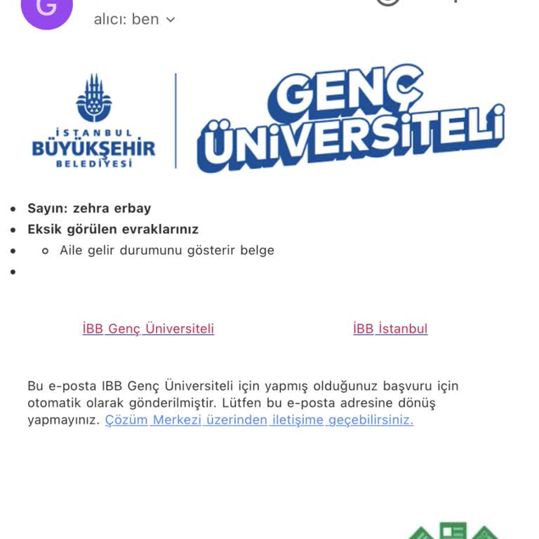 İBB Genç Üniversiteli Burs Başvurusunda Belge Eksikliği Ve Güncelleme Sorunu